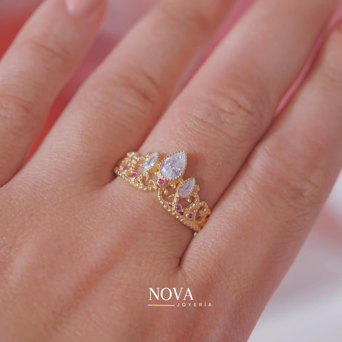 Anillo Rapunzel | Baño de Oro + Caja regalo ✨