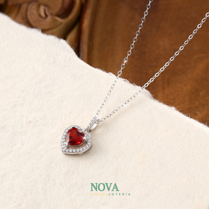 Collar Corazón Promesa 💖 | Baño en Oro + Caja Premium Gratis ✨