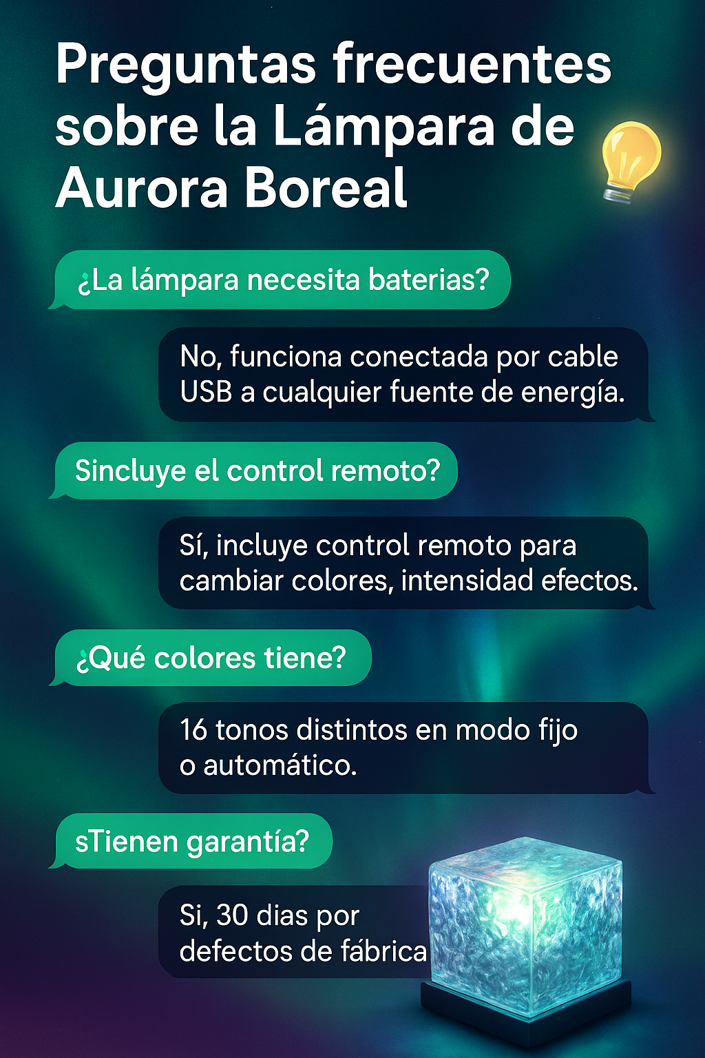 Lampara Aurora Boreales